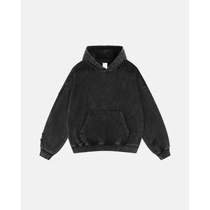 Nouvelle Arrivée Sweat à Capuche Homme Hiver Style Streetwear Vintage Ample Effet Usé Lavé Oversize - Product Image 5