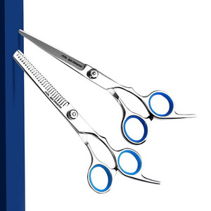 Juego de Tijeras de Peluquería Profesionales de Acero Inoxidable de 6 Pulgadas, Kit de Tijeras para Cortar y Entresacar Cabello para Salón y Estilismo - Product Image 4