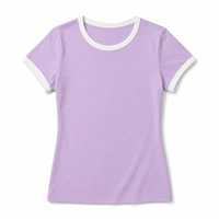 T-shirts pour femmes 100% coton, coupe ample, décontractés, longueur courte, imprimés, t-shirt pour femmes