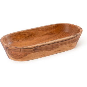 Bol décoratif et vase artisanal en bois d'acacia, design contemporain, écologique, 30x30x12cm |   Vente en gros - Product Image 3