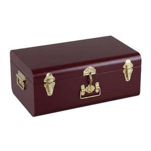 Vintage Green Metal <b>Storage</b> Trunk Box Decorative Tin <b>Chest</b> with Lock Latch and Side Handles for Home <b>Storage</b> & Gift Packaging - Product Image 2