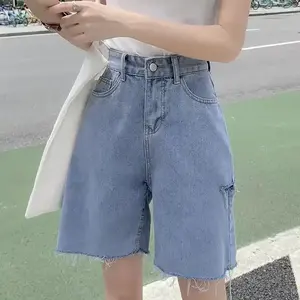 Shorts de mezclilla para mujer, estilo urbano, pantalones vaqueros, shorts con borlas para fiesta, shorts de mezclilla para mujer - Product Image 6