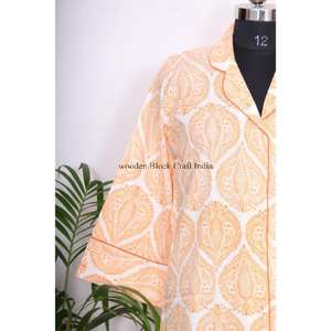 Vestido Midi de Verano para Mujer, Hecho a Mano, Ecológico, Lavable, de Secado Rápido, 100% Algodón, Ajustado, con Botones, Cuello en V, Manga 3/4 - Product Image 2