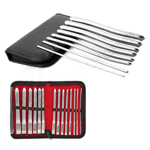 Dilatador Uterino Hegar 13.5mm 18.5cm, Juego de Dilatadores de Acero Inoxidable, Instrumentos Quirúrgicos Manuales para Uso Hospitalario, Fabricante Pakistán - Product Image 1