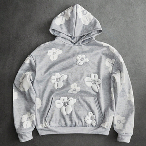 Sudadera con Capucha y Estampado Completo, Último Estilo Ecológico para Hombre, con Bolsillos, Diseño Casual, Algodón/Poliéster - Product Image 1