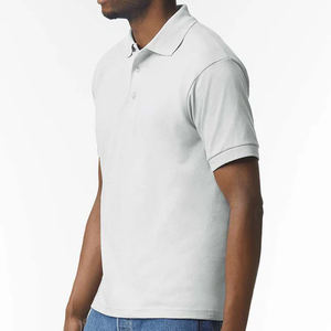Polo en jersey 100% coton de qualité supérieure pour homme, couleur unie, avec impression de logo personnalisé, t-shirt écologique et à séchage rapide - Product Image 3