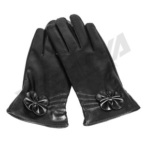 Gants en cuir marron pour femme, en peau de mouton, de marque, pour l'hiver, design fabricant, pour moto, mode et habillage - Product Image 6