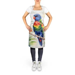 Large Multicolor Rainbow Lorikeet <b>Apron</b> Unisex Kitchen Server for Cooking Baking Crafts <b>Gardening</b> for Adults and Unisex - Product Image 2