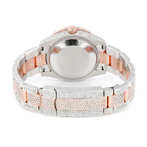 Reloj Iced Out de Moissanita con Diamantes VVS, Estilo Hip Hop, Acero Inoxidable Premium, Cuarzo, Correa de 20mm, Esfera de Cristal, Joyería de Moda - Product Image 5