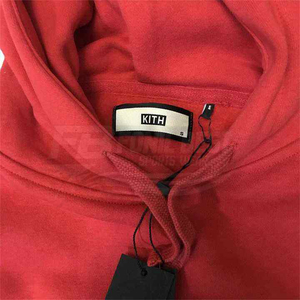 Thick KITH Front Logo Solid Winter <b>Hoodie</b> <b>Men</b> High Quality Embroidery 100% Cotton Black Red <b>Pink</b> Breathable Eco-Friendly Casual - Product Image 4