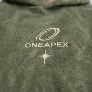Men's <b>Oversized</b> Olive Green Acid Wash Hoodie Tracksuit Sets Heavyweight Streetwear Cotton <b>Jogger</b> Matching Sweat Suit Custom - Product Image 6
