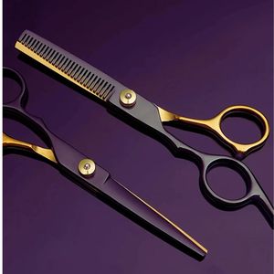 Kit de Tijeras de Peluquería de 6.0 Pulgadas, Tijeras para Cortar y Entresacar Cabello, Peine, Capa, Set para Salón, Barbería y Uso Doméstico - Product Image 2