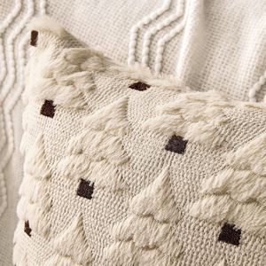 Set di 2 Cuscini Decorativi in Finta Pelliccia di Lana per Albero di Natale, Morbidi Cuscini in Peluche per Decorazioni Natalizie Invernali - Product Image 1