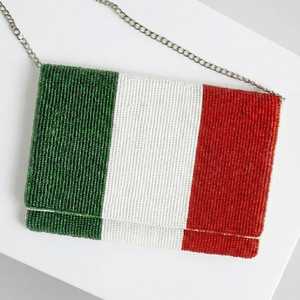 Bolso de Hombro de Cristal con Cuentas Hecho a Mano MS, Regalo de Boda, Cartera de Mano, Bolso Artesanal Moderno y Colorido, Color Personalizable - Product Image 2