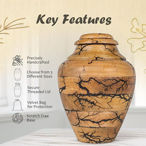 Premium Hardwood Cremation Urn Wholesale Wooden Memorial Urn with Smooth Finish by AYAANS - Product Image 4