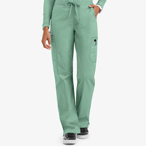 Tenue médicale tricotée personnalisable unisexe à col en V et manches courtes, avec pantalon assorti, de haute qualité et à séchage rapide pour hôpital - Product Image 1