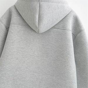 Nouvelle collection automne-hiver, sweat à capuche unisexe décontracté ample en coton-polyester, fermeture éclair, taille XL - Product Image 3