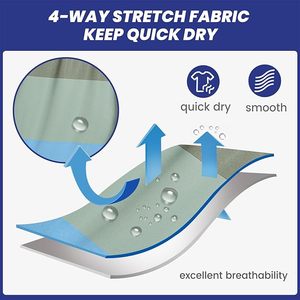 กางเกงว่ายน้ำผู้ชายแบบยืดได้ 7 นิ้ว แห้งเร็ว มีซับในตาข่าย ชุดว่ายน้ำ - Product Image 2