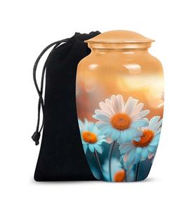 Urnes funéraires en laiton pour adultes, urnes artisanales pour cendres d'hommes et de femmes, urnes décoratives, urnes funéraires - Product Image 5