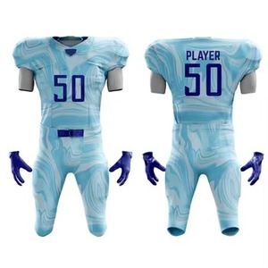 Último Diseño de Uniforme de Fútbol Americano para Adultos, Ropa de Entrenamiento de Fábrica, 100% Poliéster, Cuello en V, Manga Corta, Personalizable - Product Image 6