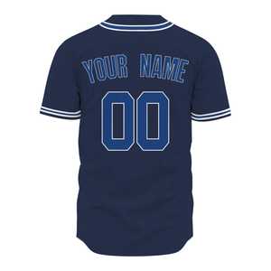 Camisetas de Béisbol Personalizadas para Adultos, Impresión por Sublimación, Poliéster/Algodón, Secado Rápido, Nombres/Números de Equipos, Colores y Logotipo Personalizados - Product Image 3