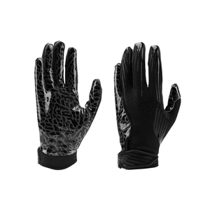 Wholesale Premium High Quality American Football Gloves Breathable Sublimated Back Comfortable <b>Silicone</b> Grip Palms Eco-Friendly - Product Image 5