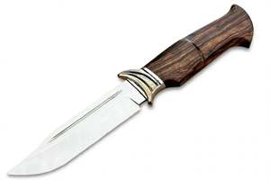 Handcrafted High Carbon Steel Utility <b>Tool</b> Cast Metal Guard with Natural <b>Grain</b> <b>Wood</b> Handle - Product Image 6