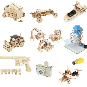 Jouets éducatifs en bois pour enfants, pièces, jeux à assembler, bricolage, science des voitures, kits de puzzle en bois, jouets physique, tige, prêt à installer - Product Image 5