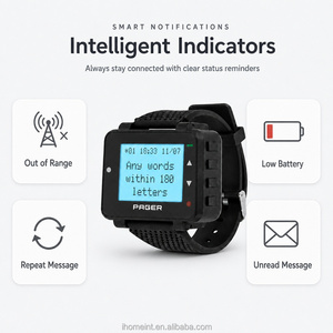 Montre-bipeur GP2015W POCSAG sans fil pour système d'appel infirmier - Product Image 6