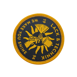 Retro Woven Patches and Vintage Woven Patches with Gold Embroidered Border for Woven Patches For Promotional Items - Product Image 1