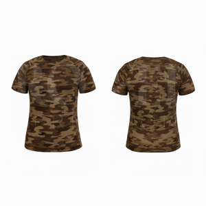 เสื้อยืดแขนสั้นลายพรางแบบใหม่สั่งทำได้ ระบายอากาศดี สวมใส่สบาย เหมาะสำหรับกิจกรรมกลางแจ้ง คอเสื้อแบบคอกลม ผลิตจากผ้าฝ้าย - Product Image 3