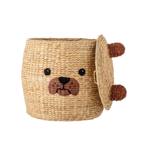 Adorable Cesta de Almacenamiento de Jacinto de Agua Natural con Tapa, Cestas de Lavandería y Almacenamiento al por Mayor desde Vietnam - Product Image 2