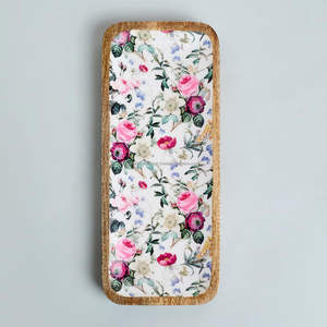 Bandeja DE SERVICIO DE MADERA hecha a mano Natural 100%, bandejas de té y aperitivos únicas para uso en hoteles y restaurantes de Falak Woeld Export - Product Image 4