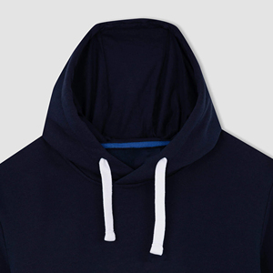 Sudadera con capucha de poliéster y algodón al por mayor para hombre, logotipo bordado personalizado, 350 g/m², sudadera de forro polar en blanco, sudadera personalizada con logotipo, transpirable - Product Image 6