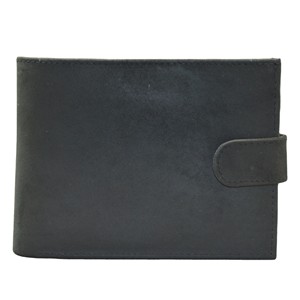 Cartera Bifold Negra Delgada de PU para Hombre, Minimalista, con Cierre Plegable, Corta, para Uso Diario, con Bloqueo RFID, Botón Clásico de Poliéster - Product Image 6