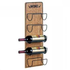 Porte-bouteilles empilable moderne en métal pour comptoir, support de rangement et présentoir de 8 bouteilles sur pied pour la maison et la cuisine - Product Image 5