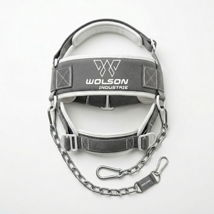 Reinforced Adjustable Non-Slip Neck <b>Training</b> <b>Head</b> Harness for Professional Fitness Bodybuilding Workout Performance Unisex - Product Image 2