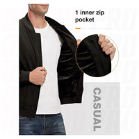 Blouson bomber léger pour homme, coupe-vent décontracté et élégant pour l'automne, style universitaire, zippé, idéal pour le golf et les occasions professionnelles