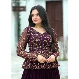 Vestido de Novia Elegante Lehenga Choli para Damas de Honor e Invitadas - Product Image 1