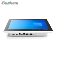 Geshem 17 pulgadas de alto rendimiento J1900 I3 I5 I7 todo en uno Panel Industrial PC sin ventilador soporte de computadora integrado Win10/Linux