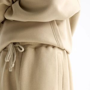 Custom Men's Jogger Sets 2 Pieces Baggy Blank Heavyweight 340g Polyester Cotton Acid Wash Rhinestone Tracksuits Boxy Fit - Product Image 5