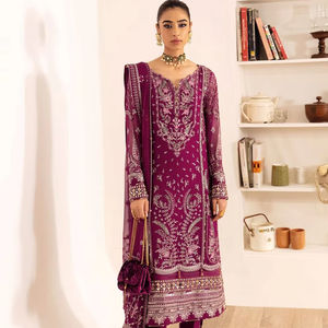 Colección de Lujo de Trajes de Novia de Gasa Bordada de 3 Piezas – Vestido Formal de Novia Cosido a Medida para Mujer - Product Image 1