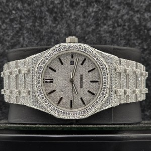 Reloj de Diamantes de Acero Inoxidable Más Vendido para Hombre con Esfera de Agujas y Movimiento Mecánico Automático, Reloj de Lujo - Product Image 2