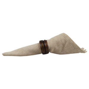 Anneau de serviette en métal fait main avec finition décorative peinte pour hôtel, restaurant ou table à manger à domicile – Support de serviette design - Product Image 4