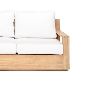 Ensemble de canapés en teck massif, style design moderne, durable, avec coussins moelleux pour la décoration de la maison - Product Image 6