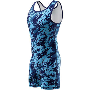 Diseña Tu Propio Singlet de Lucha Libre Sublimado en Colores Brillantes, Traje de Levantamiento de Pesas, Singlet de Lucha Libre Ligero, Servicio OEM - Product Image 1