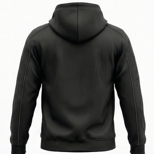 Hoodie Premium Streetwear ONYX MALUZA Industries avec logo empilé enduit, mode urbaine, 100% coton, hiver - Product Image 2