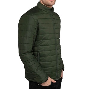 OEM Service Top Quality PolyesterCotton Stand Collar Puffer <b>Jacket</b> Custom logo Lightweight Breathable Quilted <b>Jackets</b> For Men - Product Image 4