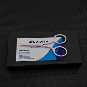 Bán Buôn Chất Lượng Cao Tùy Chỉnh Thêu Kéo Ưa Thích In Kim Chỉ Màu Hồng Tráng Kéo 3.5" - Product Image 4