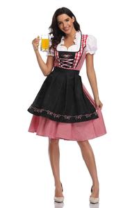 Mejor vestido tradicional bávaro tipo dirndl de alta calidad para Oktoberfest, mini dirndl alemán. - Product Image 3